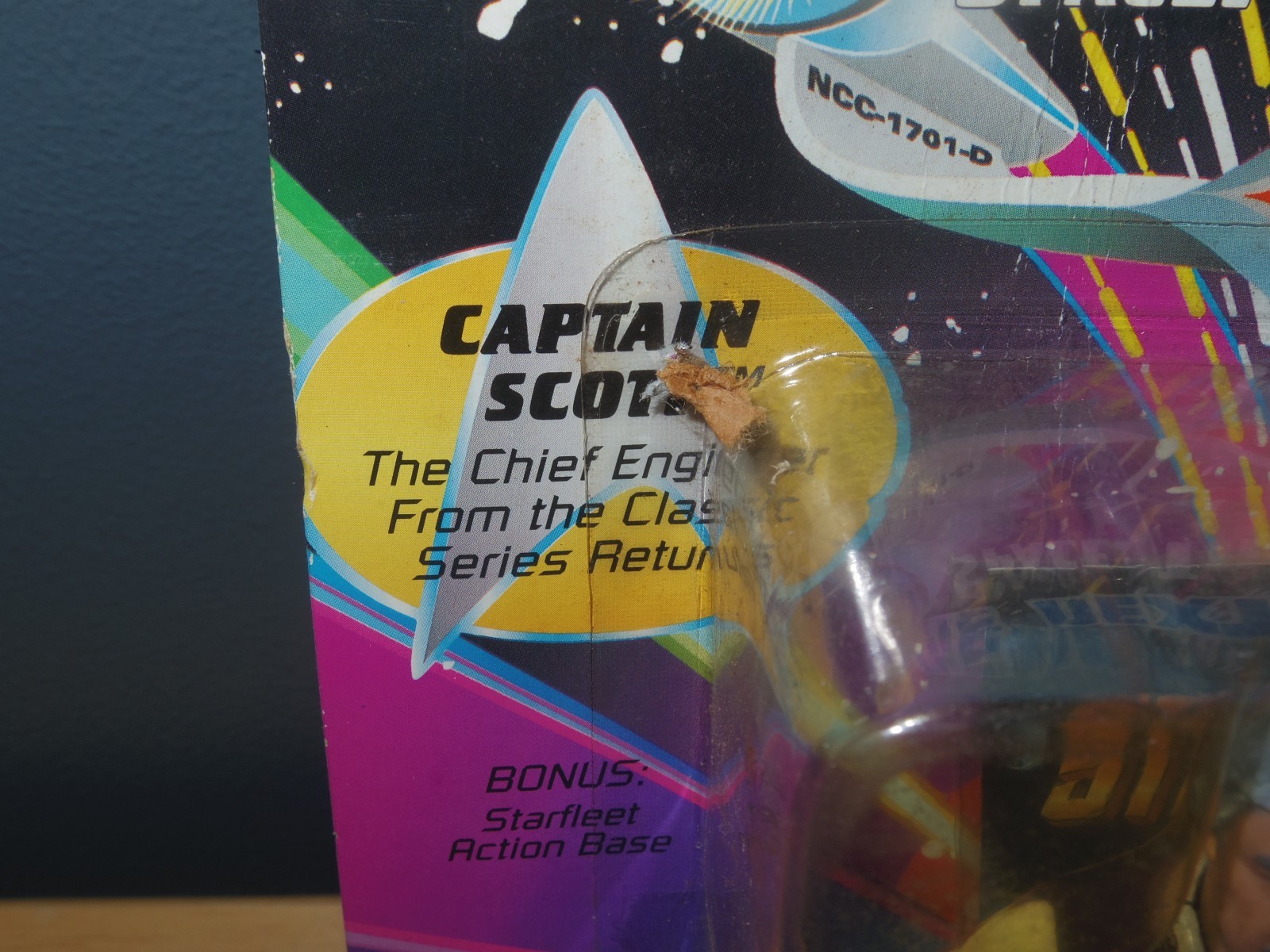 1993 Playmates Star Trek Next Generation Captain Scott Collectible Toy - New