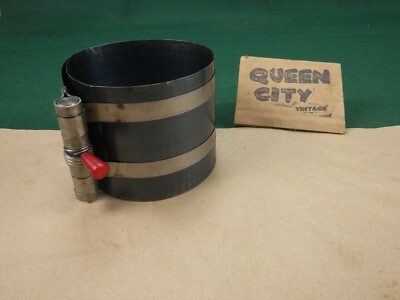 Vintage spring steel clamp style piston ring compressor 3-1/2''-4-1/2'' range USA