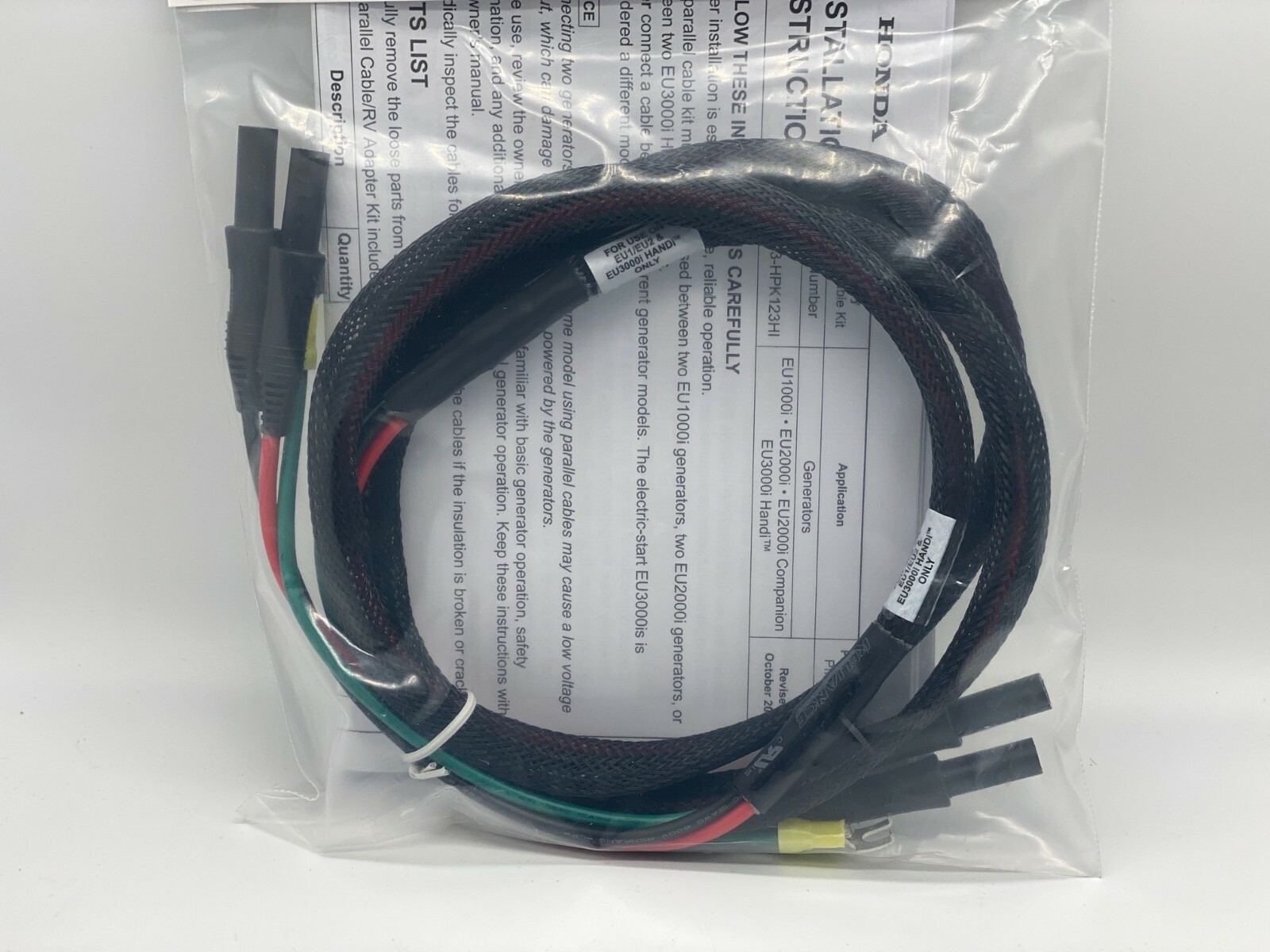 NEW GENUINE HONDA GENERATOR PARALLEL CABLES EU3000is EU 3000IS 06321