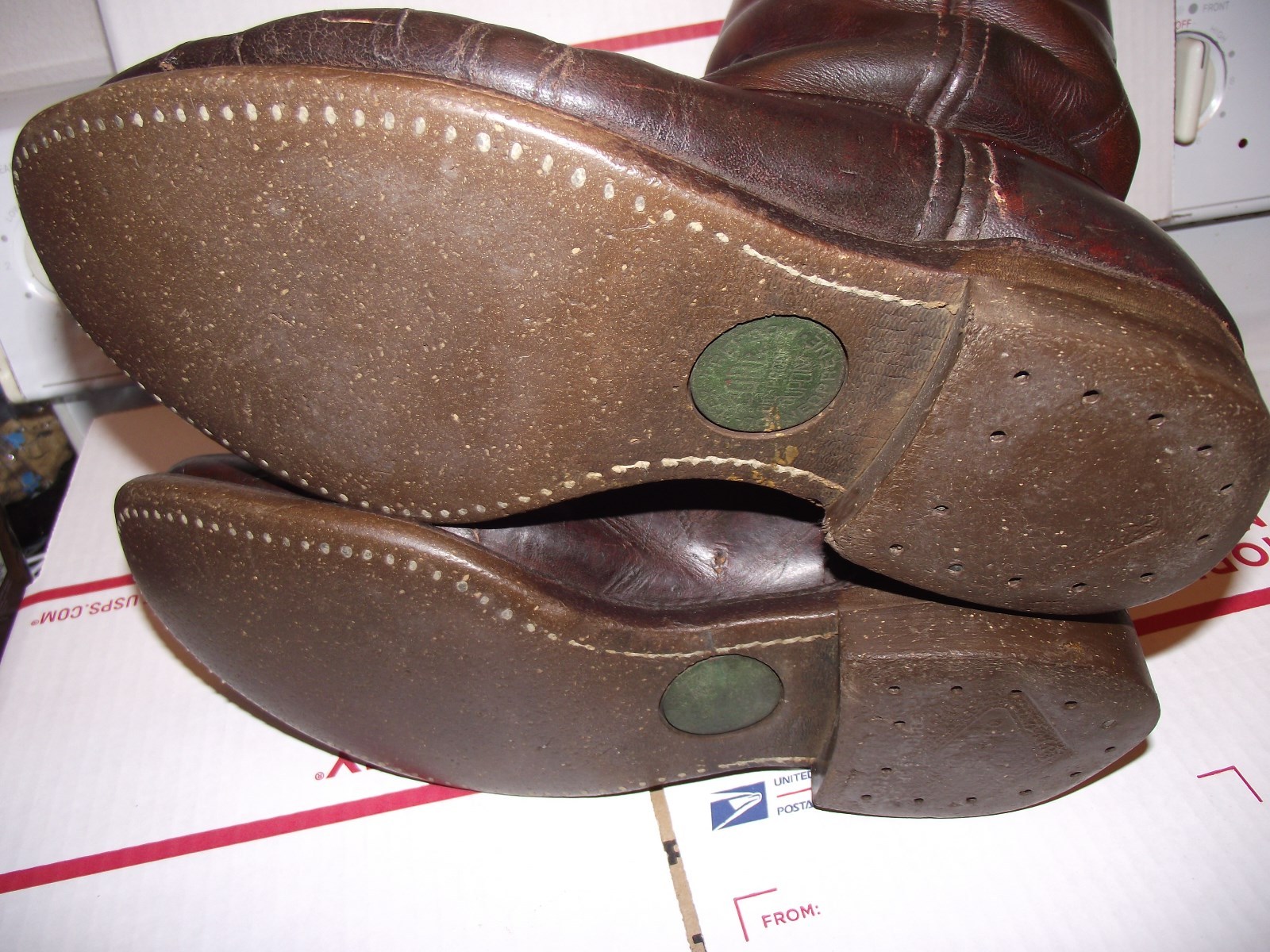 OLD Vintage Red Wing pecos ? style western cowboy Boots CORK  8 1/2 E 8.5   2037
