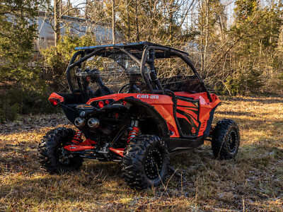 SuperATV Clear Rear Windshield for Can-Am Maverick (2013-2018)