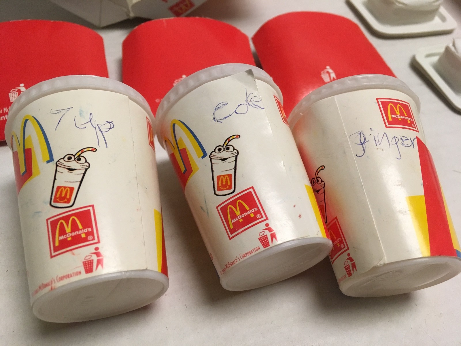 Vintage McDonalds Cash Register Toy And Food Accessories Backpack Lot Play Set