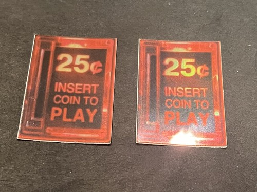 Arcade Quarter Slot Holographic Stickers 