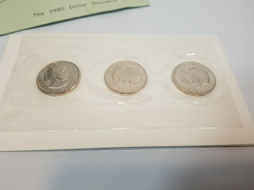1980 Susan B. Anthony Dollar Souvenir Set - 