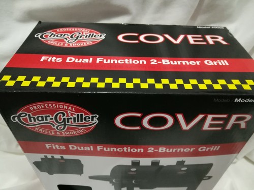 NEW Char-Griller 5055 Grill Cover Dual Function 5030 2 Burner Gas And Charcoal