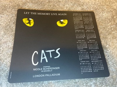 Cats The Musical Theatre Mouse Mat Feat Nicole Scherzinger  Inc Calendar 2014/15