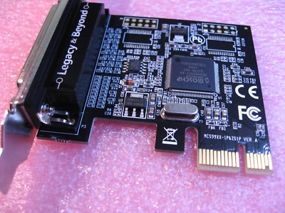 Single Parallel Port Adapter PCIe Card - NOS Qty 1