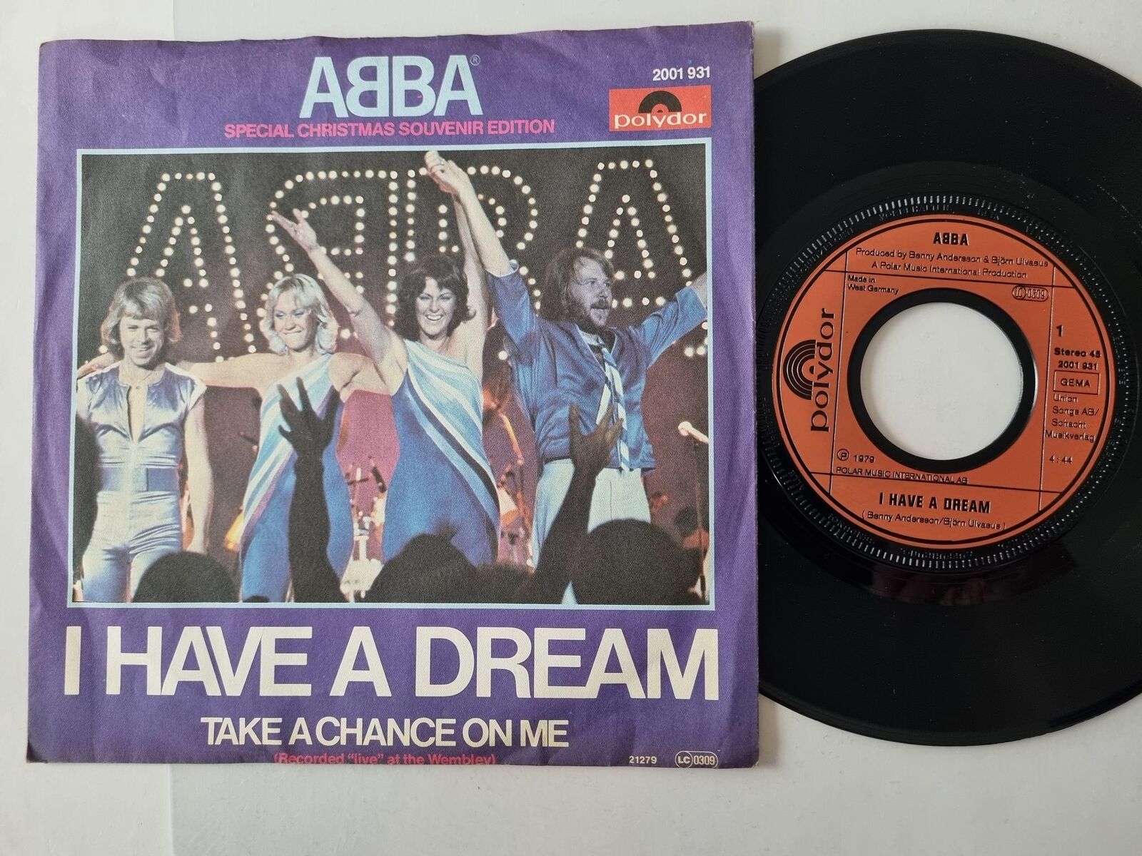 アバ　I Have A Dream / Take A Chance On Me ABBA – I Have A Dream b/w Take A Chance On Me (Recorded Live
