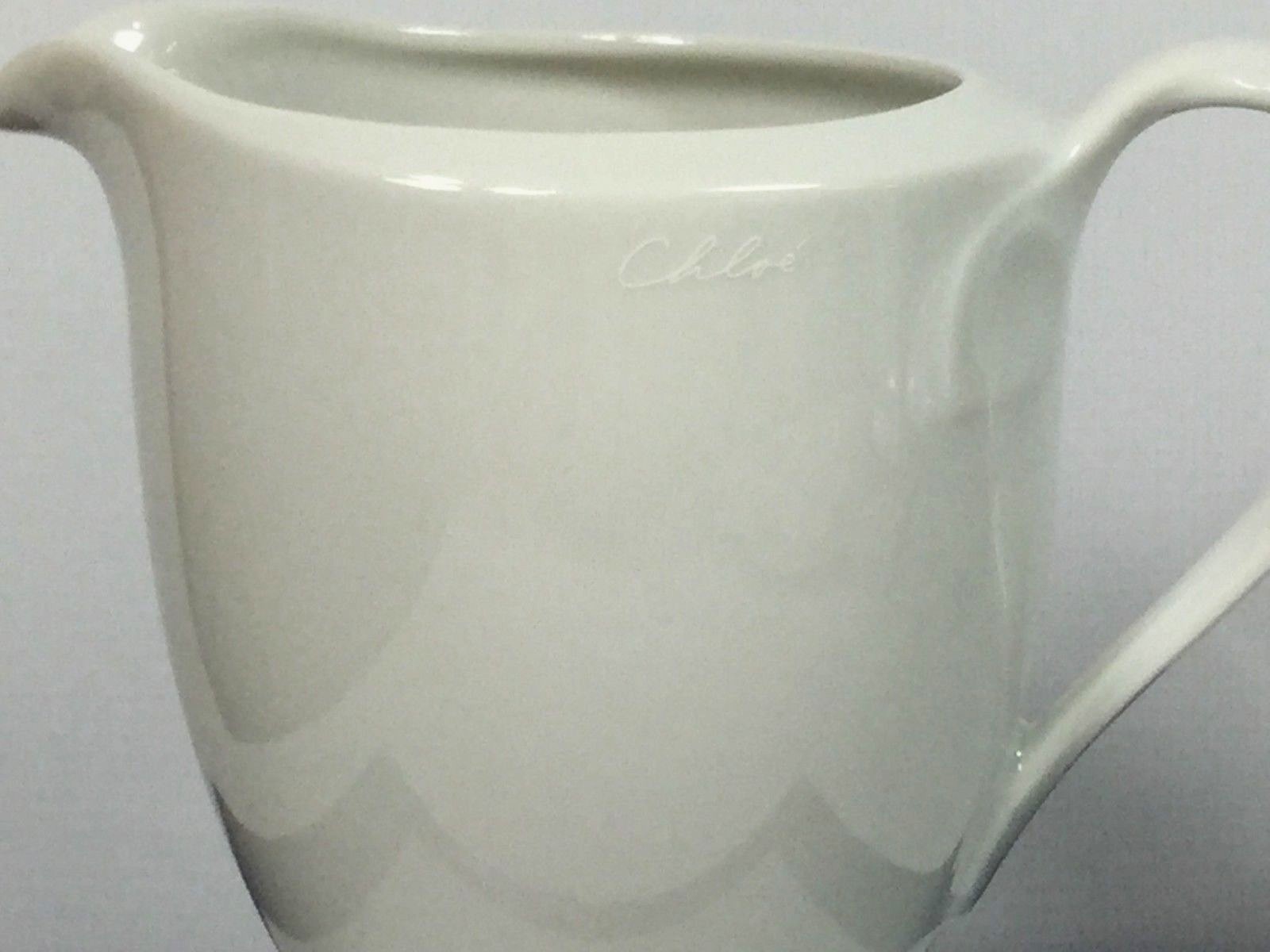 Hutschenreuther Fine China, NEW, RETIRED, Cholé White 7 oz Creamer #4430