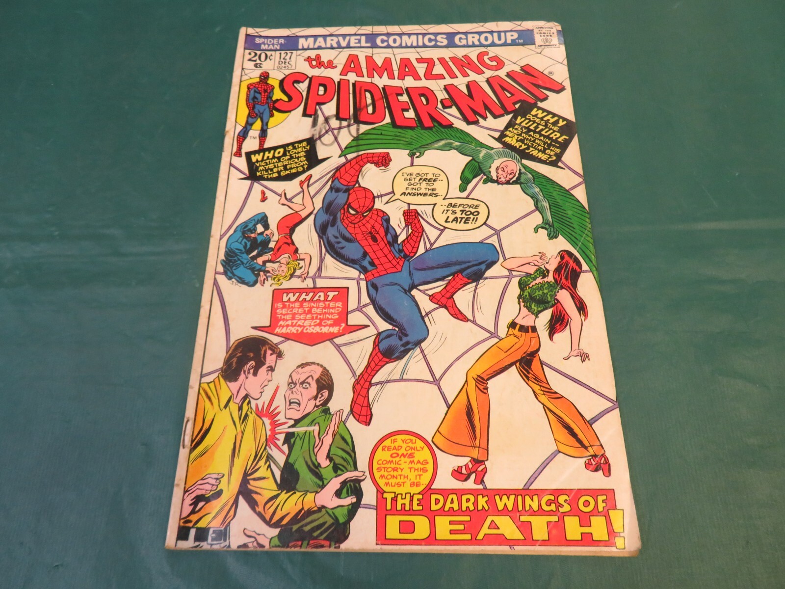 マーベル　アメコミ　Amazing Spider-Man 127 1973 December 1973 Marvel Comic: Amazing Spider-Man #127 *Vulture