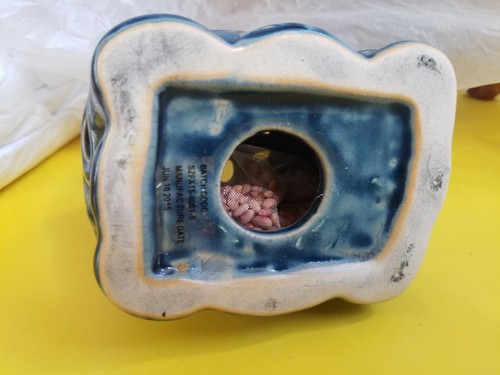 Potpourri Blue Ceramic Elephant