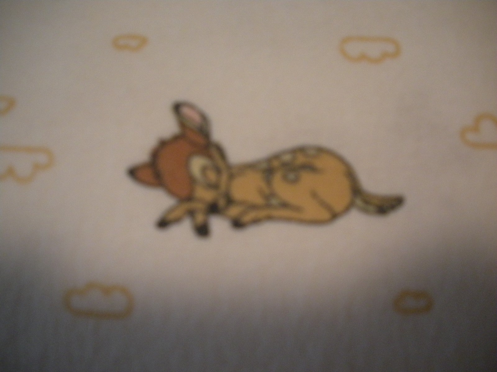 NEW 1 YRD 10 INCHES BY 42 INCHES WIDE FLANNEL FABRIC BY SWEET DREAMS BAMBI