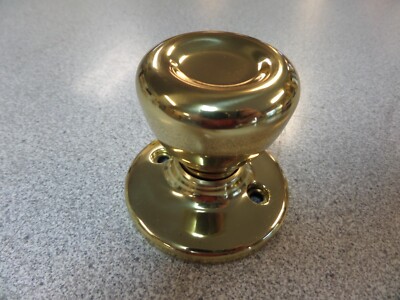 KWIKSET 488T3 TYLO KNOB DUMMY TRIM BRIGHT BRASS FINISH