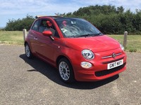 2017 Fiat 500 1.2 Pop Star 2dr free road tax 61813 miles 3 owner power sunroof  