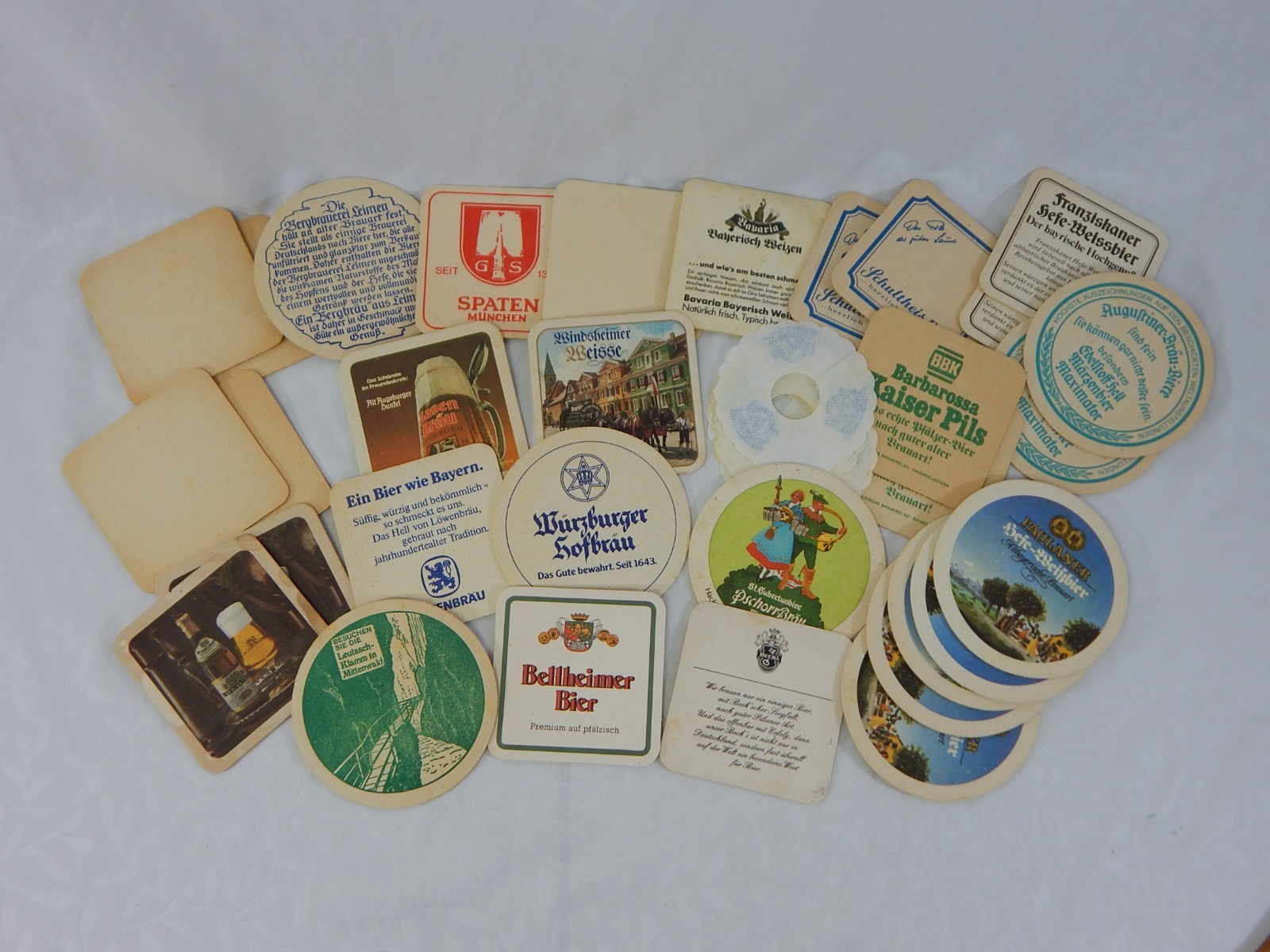 34 Vtg Beer & Wine Coasters Various Germany Brands ML