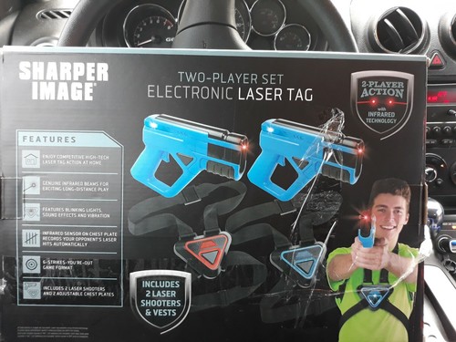 Laser Tag Sharper Image Two-Player Set W/ Infrared Technology NEW