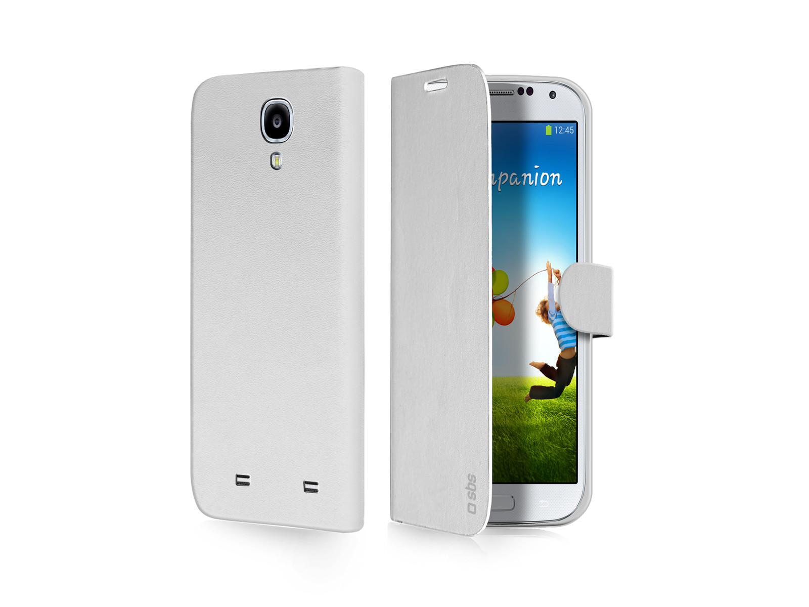 SBS BOOK CUSTODIA CASE per SAMSUNG GT i9500 GALAXY S4 BIANCA