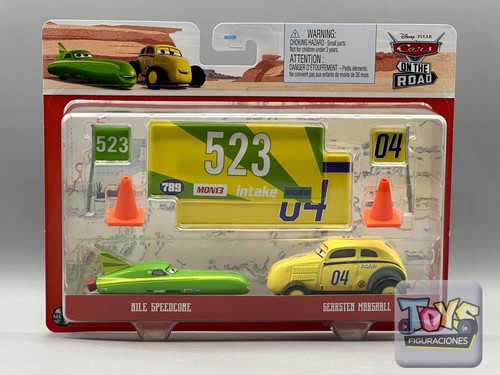 Disney Pixar Cars On Road Nile Speedcone & Gearsten Marshall