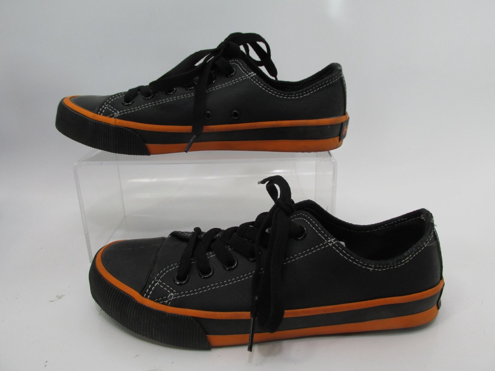 Harley-Davidson Womens Black & Orange Low top Sneakers Size