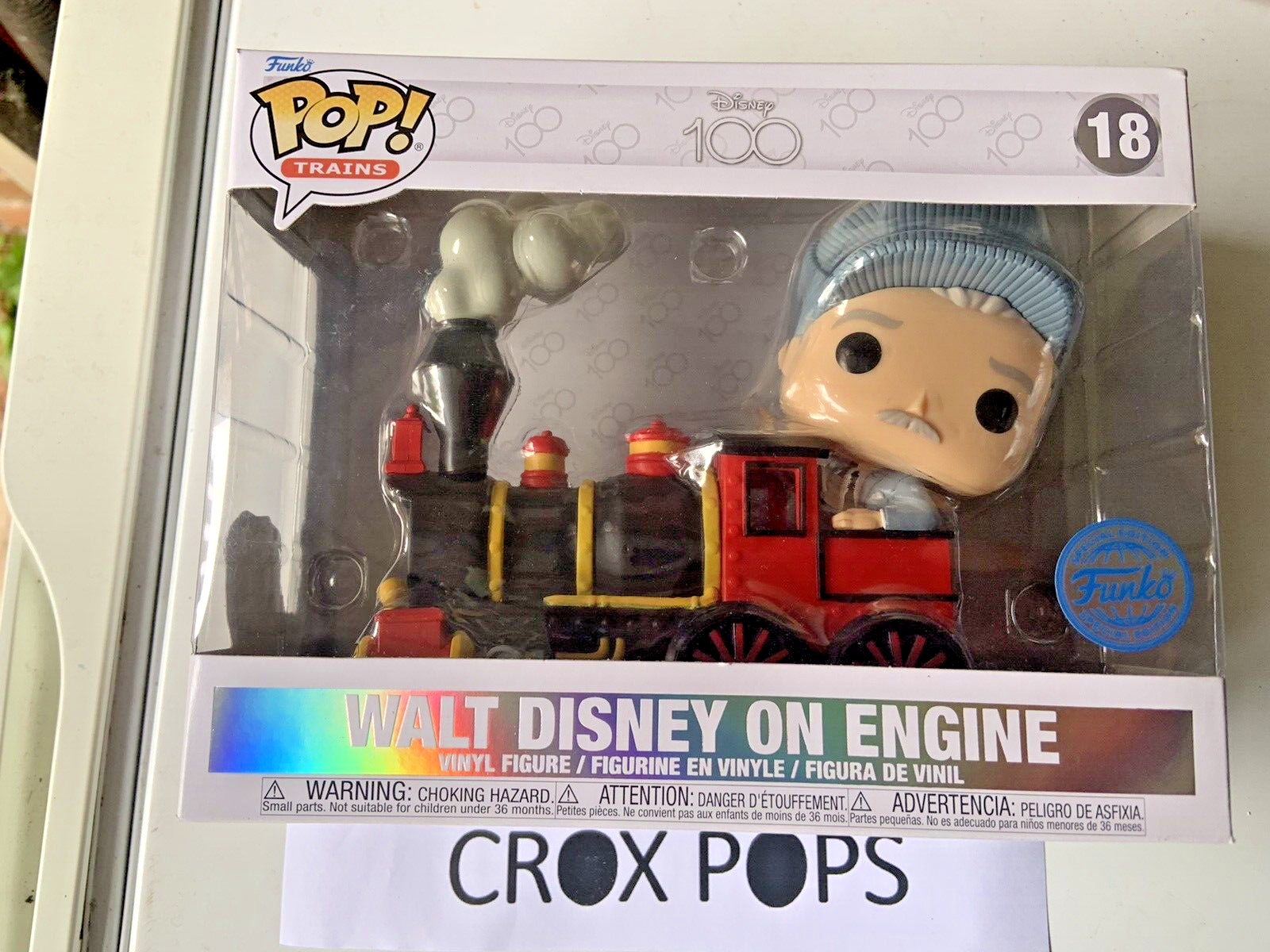 Walt Disney On Train Engine FE 18 Funko Pop Vinyl New in