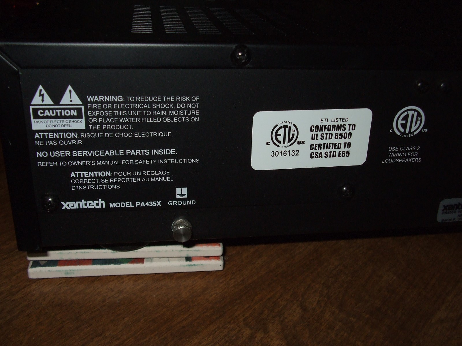 Xantech Four channel Power  Amplifier ~PA435X