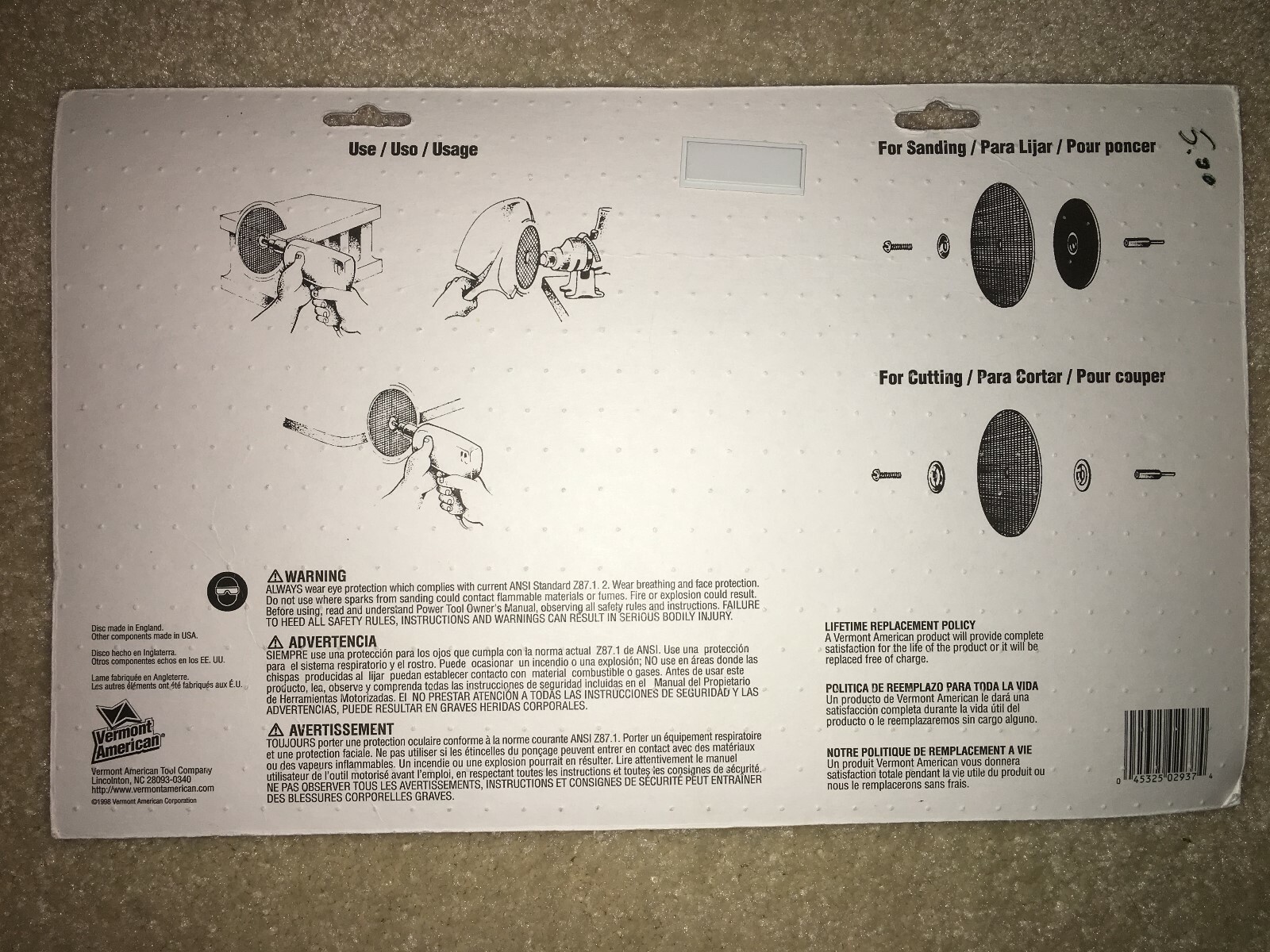 3 In 1 Cutting/Finishing/Grinding set