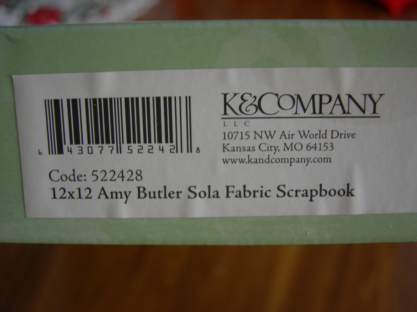 K&Company Amy Butler 12 X 12 Sola Fabric Scrapbook NEW (other)