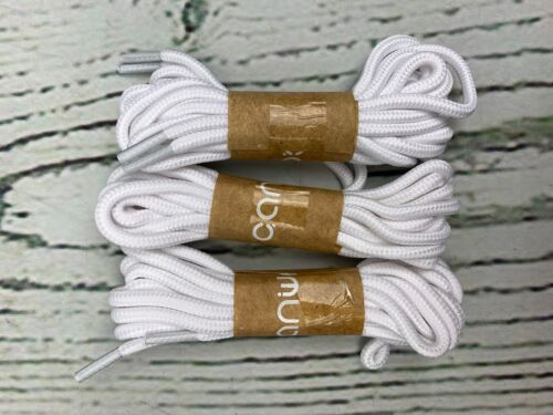Round Shoelaces 3 Pairs 4mm Thick Durable Replacement Shoe Lac...