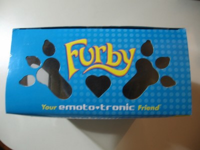 2005 Emototronic Furby doll, black w/tan belly, Brand New Sealed, needs batt.