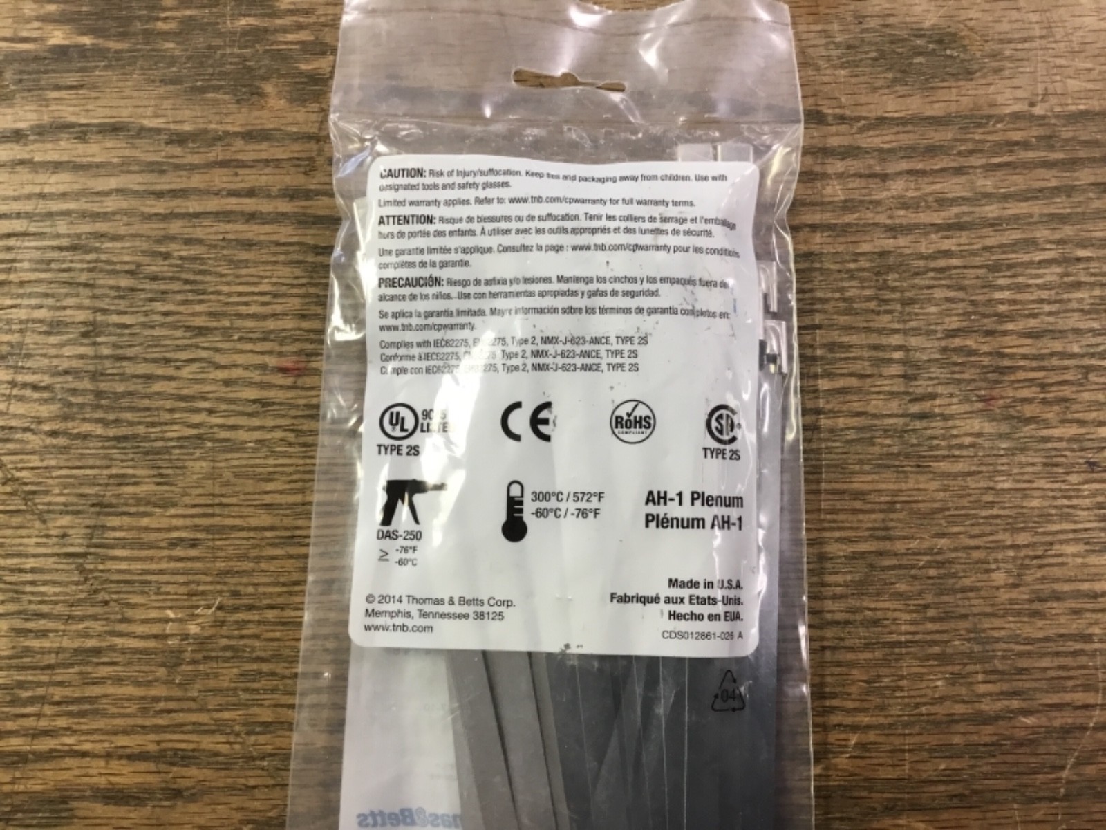 Stainless Steel 14.2” Cable Ties (50 pc) per bag (10 bags)