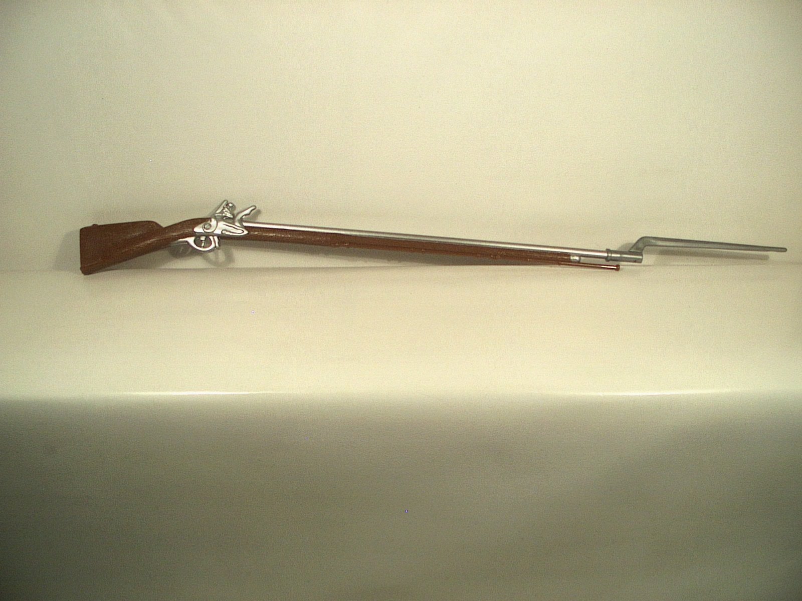 Soldiers of the World Revolutionary War flintlock musket bayonet 1/6 toy 12