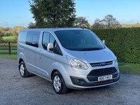 FORD TRANSIT CUSTOM (SILVER) 2.0 TDCI 6DR (CREW) 2018 146K M.O.T JAN 2026 2 KEYS