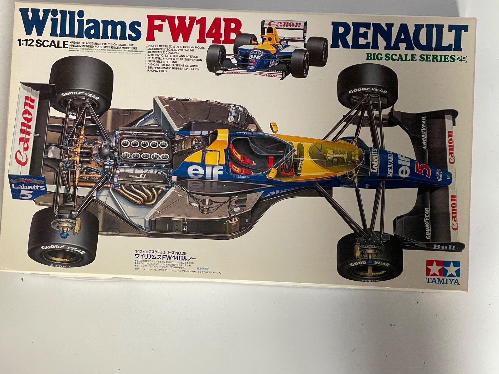 Tamiya Rare Williams FW14B 1/12 Big Scale Series Model F1