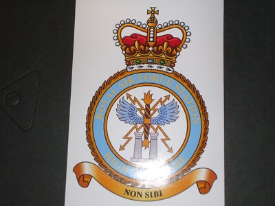 ROYAL AIR FORCE STATION, HIGH WYCOMBE,  7X5 INCH CREST STICKER