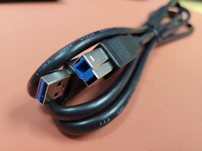 USB 3.0 A/B 6ft Cable For Printers/Scanners/Peripherals