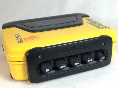 Sony WM-A53 Cassette Player Walkman Sports Yellow Tested
