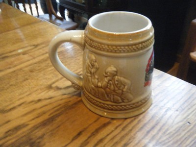 Vintage German Beer Stein VOLKSANDERTAGE 1991 MAROLDSWEISACH Veste Heldburg