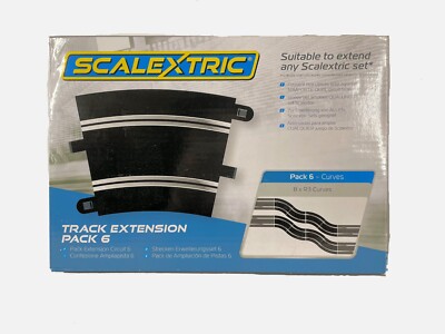 NEW Scalextric Track Extension Pack 6 C8555 - R3 Radius 3 22.5° Corner C8204 x8