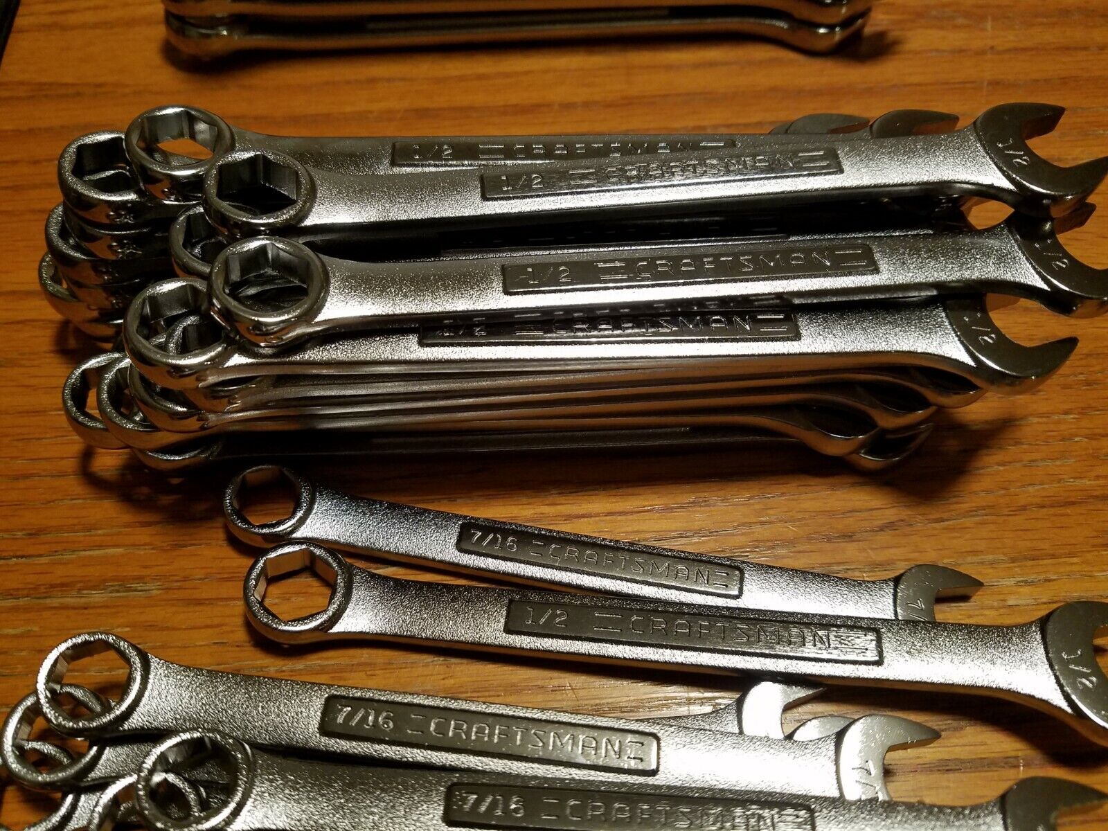 Nos Made In Usa Craftsman 6 Point Combination Wrench Pick Size Standard