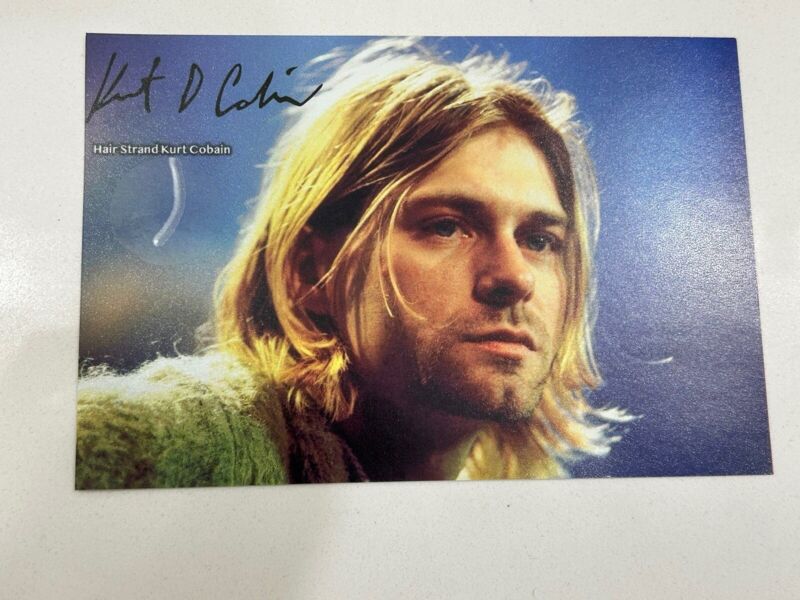 Kurt Cobain Nirvana hair strand lock speck relic grunge Nevermind unsigned
