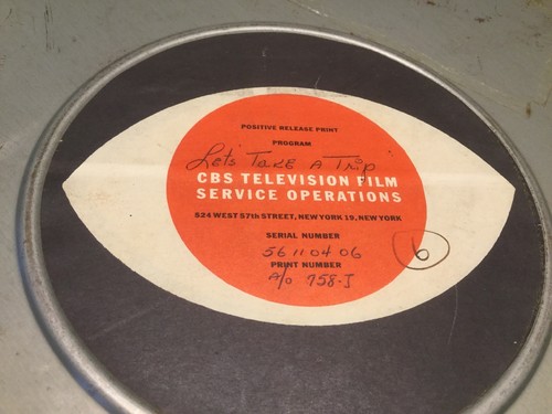 Vintage 16mm Film Reel 1956 CBS TV Show Let’s Take A Trip with Sonny Fox