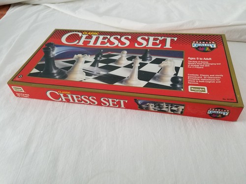 Classic Chess Game Set 1991 Factory Seal ROSE ART BRAND  02386 NIP