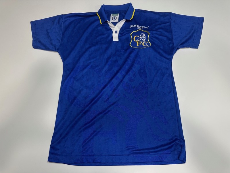 Chelsea FC 1997 Retro Home FA Cup Final Jersey Blue Mens Size S | eBay