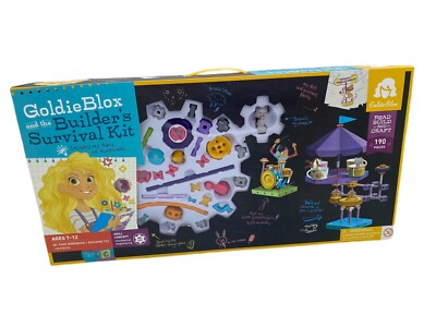 Goldie Blox and the Builder's Survival Kit Read Build Craft Diary Invention NEW