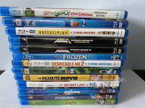13 Blu Ray/ DVD Kids movies (Rio & Grinch Blu Ray Only) | eBay