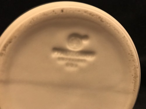 Pfaltzgraff Juniper Ivory, Teal, Mauve Sugar Bowl with Lid, Salt and Pepper Set