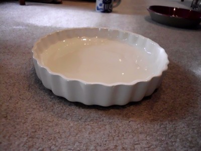 Ceramic quiche pan - hand-made 9
