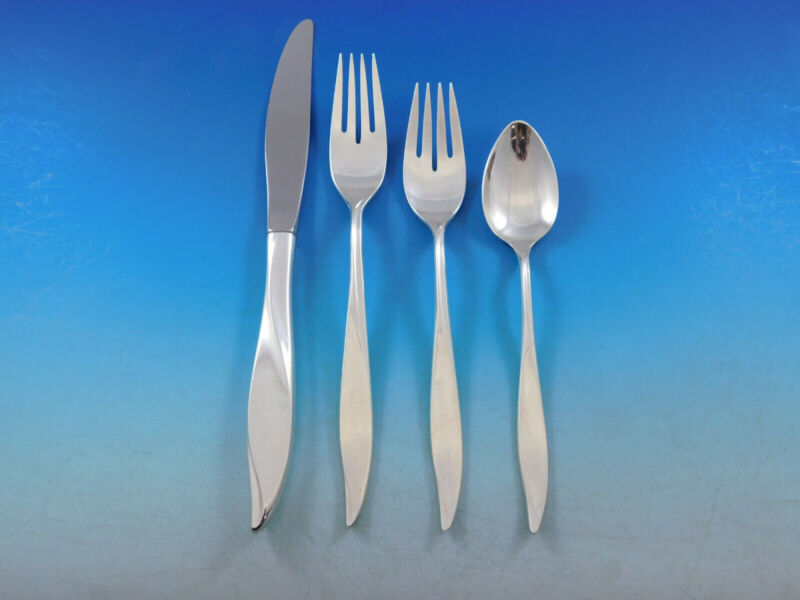 Vivant By Oneida Sterling Silver Regular Size Place Setting(s) 4pc