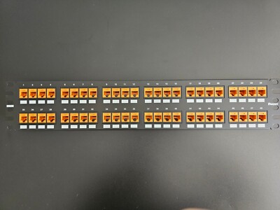 Panduit NK688MOR Cat6 Keystone Jack Module with NKPP8FM 48 ports Patch Panel