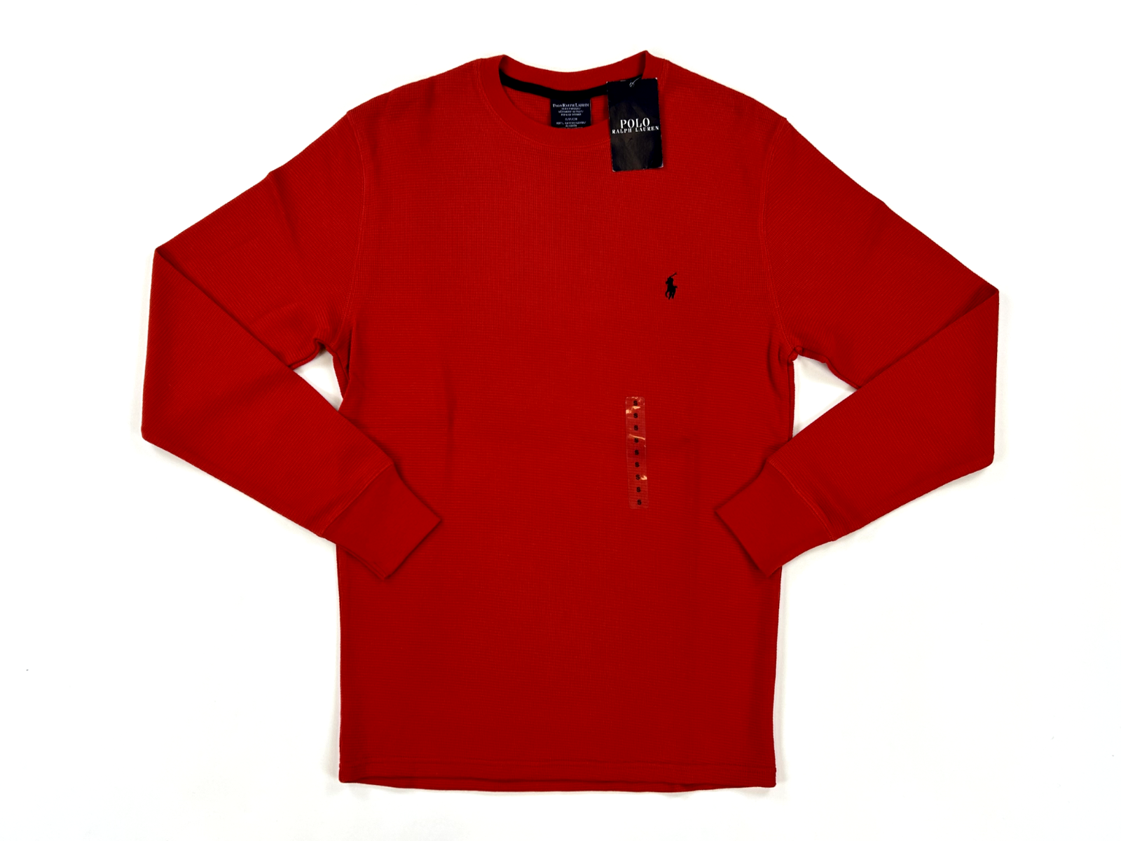 Термофутболка Polo Ralph Lauren с длинным рукавом и круглым вырезом - Красный -